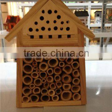 BSCI factory nature wooden insect house,bee house with stick,ladybird hotel,Natura Redcedar Insect Hotel