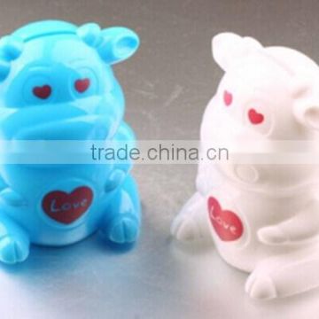 Kids Cheap Plastic Hippos/Cow Coin Bank