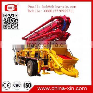 Truck-mounted concrete pump boom