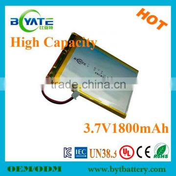 China Supplier High Capacity 1800mah 3.7v bluetooth speaker battery pack