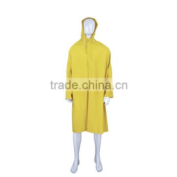 high quality waterproof 120cm long PVC raincoat