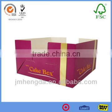 Cake packaging art paper cardboard food box for cakes