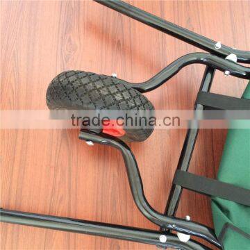 Folding Dump Garden Cart Outdoor Utility Lawn Wheelbarrow photo-3