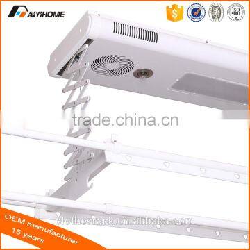 AY-616-12 aluminum stainless steel clothes hanging rack with remote control
