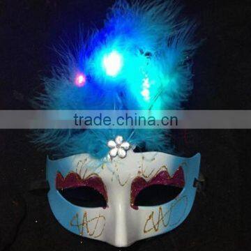 promotion plastic mask silver braid for adult cosplay plastic mask