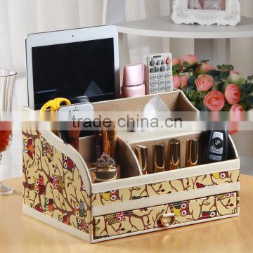 Multi function leather paper towel bo creative European household table remote storage bo bo