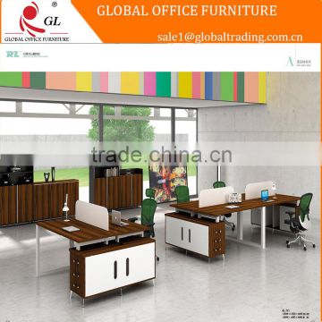 metal frame wooden desk top office table , executive desk for office use