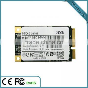 240GB msata ssd mSATA III 6Gb/s 2.5in made in China