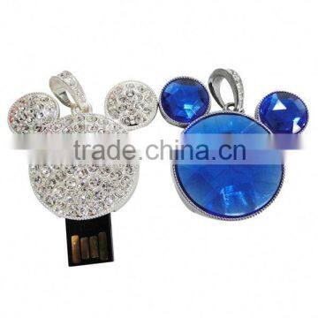 2014 new product wholesale mickey mouse shape usb flash drive free samples made in china