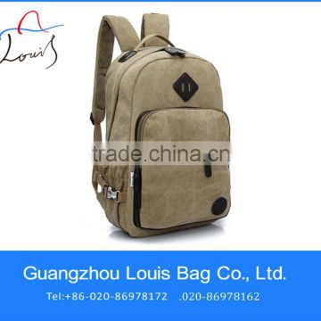 fashionable stripe canvas backpack;outdoor sport canvas school bag;college backpack 2014