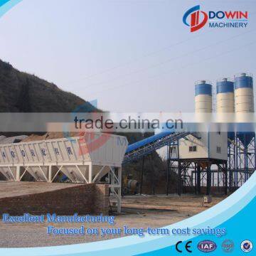 90m3/h wet twin shafts mixer small concrete batching plant price