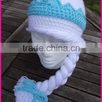 Cute crochet girls winter hat crochet baby hat crochet frozen elsa hat