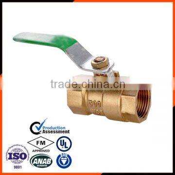 cube female brass ball valve for water