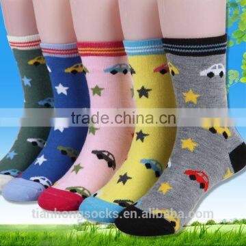 lovely funky cartoon character funny pattern kids socks for children