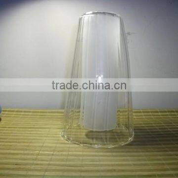 china factory E27 screw hand blown glass lamp shades with different sandblasting treatment