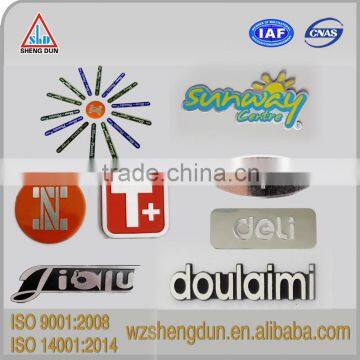 Fashion aluminum small metal tag for bag, shoe, jeans and clothing