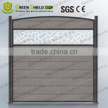 Wood Plastic Fence/Enclosure Wall 1.8m/2.0m/fence/wood/plastic/figured/arc top rail