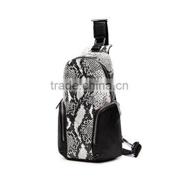 Factory Fashion Design Genuine Leather Chest Bag Shoulder Bags for Man photo-2