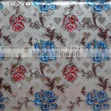 golden embossed pvc tablecloth in roll elegant design for daily use