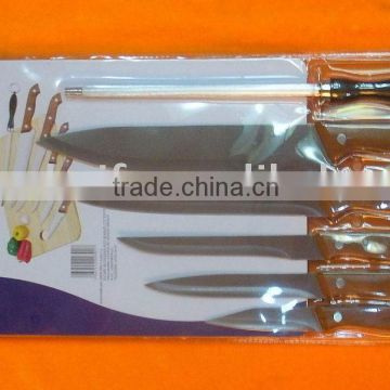 Knife Set -7Pcs With Cutting Board