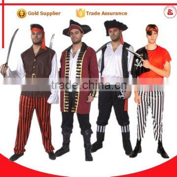 Fancy Men Sexy Cosplay Costume Jack Sparrow Costume Adult Pirate Costume