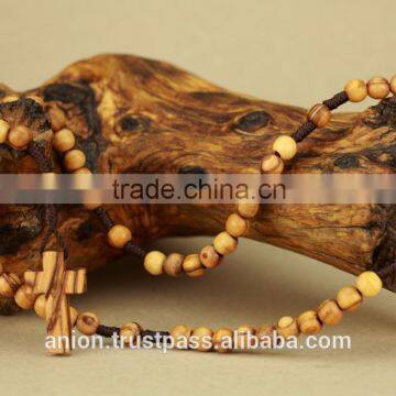 Olive Wood Rosary with Cross