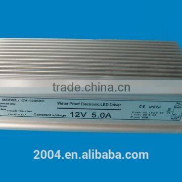 High Efficiency Outdoor Lighting Led Panels,led Strips Constant Voltage Led Driver 60W 12v 5amp/ac dc Power Supply photo-2