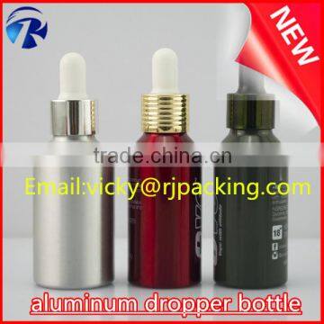 30ml Glass Dropper Bottle Silver Aluminum Glass Bottles