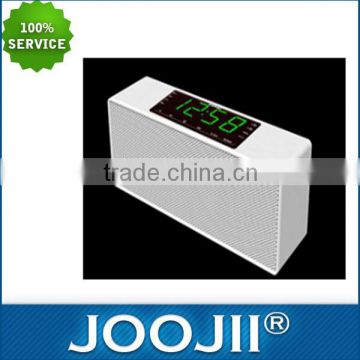 2016 hot-selling white bluetooth alarm speaker for personal use