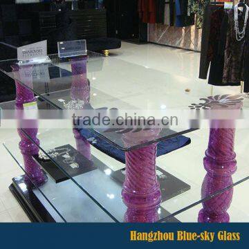 LT cut to size silk screen printing tempered glass for table top