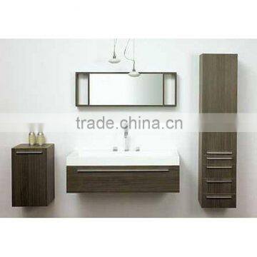 Wall mounted MDF with melamine finish bathroom furniture