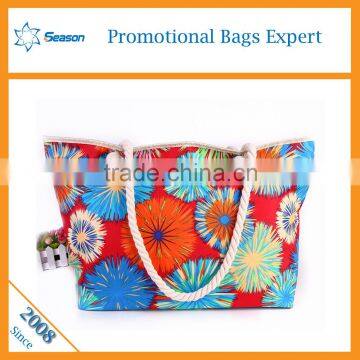 Eco-friendly customized print canvas tote bag beach bag