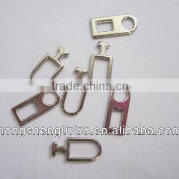 wholesale zinc alloy metal zipper slider, zipper slider accessories