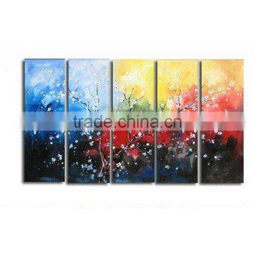 Shu1761 handmade black and white canvas flower canvas painting living room decorative