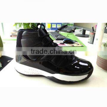 2016 Hot Sale New Design Black Basketball Shoes With High Quality photo-2