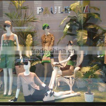 Ornamental Fake Plants Clothing Shop Window Visual Display Decoration