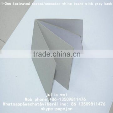 100*105cm 1.5mm paper ream uncoated white/grey board paper