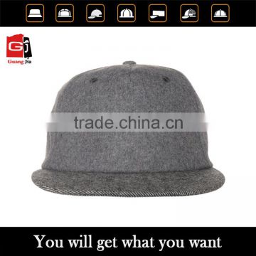 fashion high quality strap back 5 panel cotton plain snapback hats wholesale