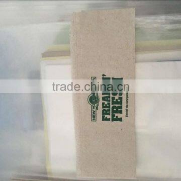 2ply virgin wood pulp brown color printed paper napkin