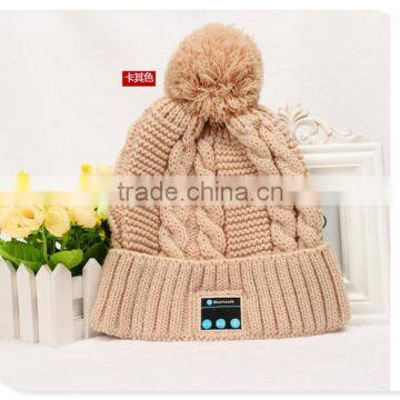 High Quality Bluetooth Beanie Hat With Headphone Custom Winter Kintted Hat With Bluetooth