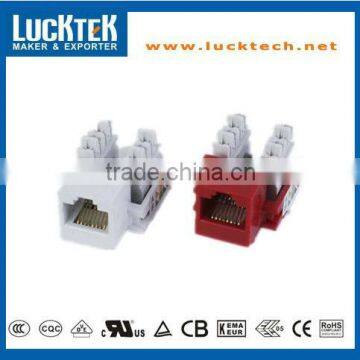 CAT.5e RJ45 Keystone Jack 110 type with dust cover