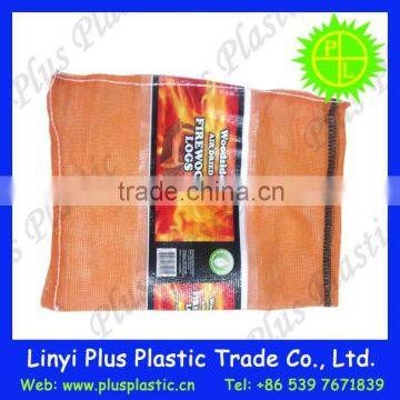 woven polypropylene netting bags,pp leno mesh firewood bag