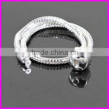 KJL-BD5127 Wholesale ! Fashion Charms Snake Chain Alloy Beads Fit European Bracelet DIY