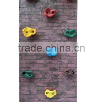 plastic rock climbing wall