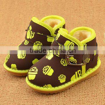 858 Promotion Cute Unisex Baby Shoes Fashion Cotton Soft Sole winter snow boots