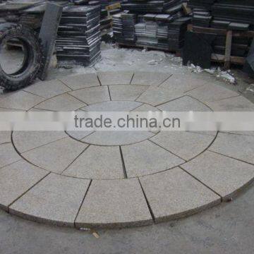 granite slabs and pavement