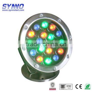 RGB LED inground pool light 18W super-brightness IP67 3 years warranty! inground light