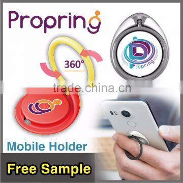 Free sample_Propring 360 Rotation reusable custom printed phone holder