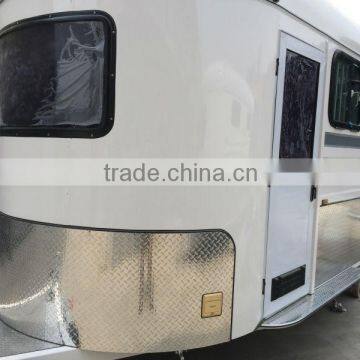 [2016 Hot]2 horse slant horse float with bunk beds