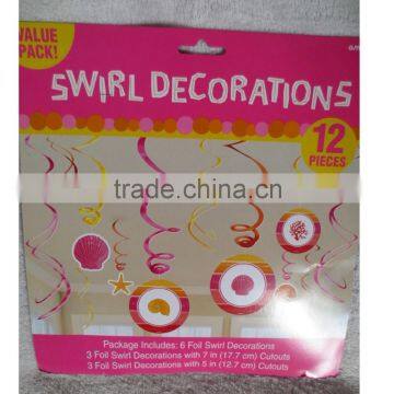 Basketball Sports 12pcs Hanging Swirl Decorations Birthday Party Supplies photo-4